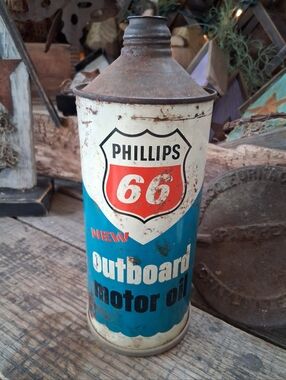 Vintage Phillips 66 Motor Oil Can